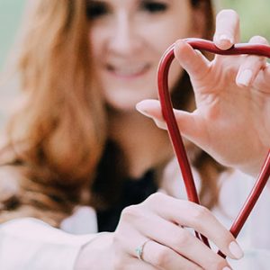 stethoscope heart shape